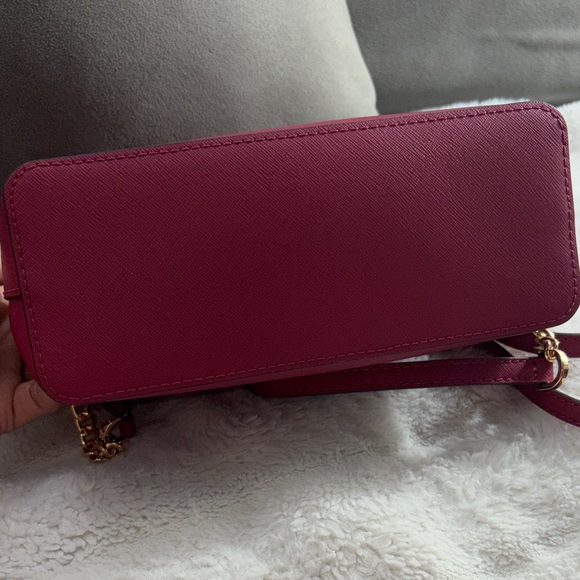 Michael Kors Wine Crossbody Bag with Gold Accents - Picture 6 of 9